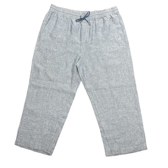 Athleta Pants - Athleta Retreat 100% Linen Pants Women Plus Size 22 High Rise Wide Leg Pull On